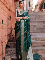 Green Jacquard Saree