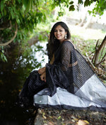 Classic Black Jacquard Saree