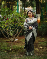 Opulent Black Jacquard Saree