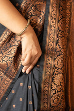 Classic Black Jacquard Saree
