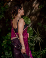 Purple Jacquard Saree