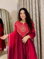 Crimson Royale Chanderi Suit Set