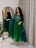 Emerald Royale Anarkali Suit Set