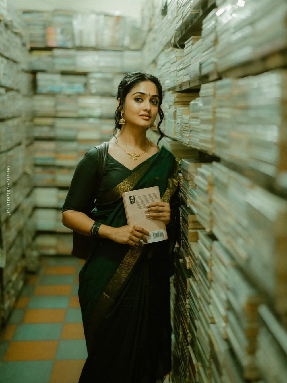 Green Jacquard Saree