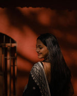 Luxurious Black Jacquard Saree