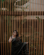 Classic Black Jacquard Saree