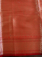 Classic Red Jacquard Saree