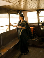 Black Jacquard Saree 