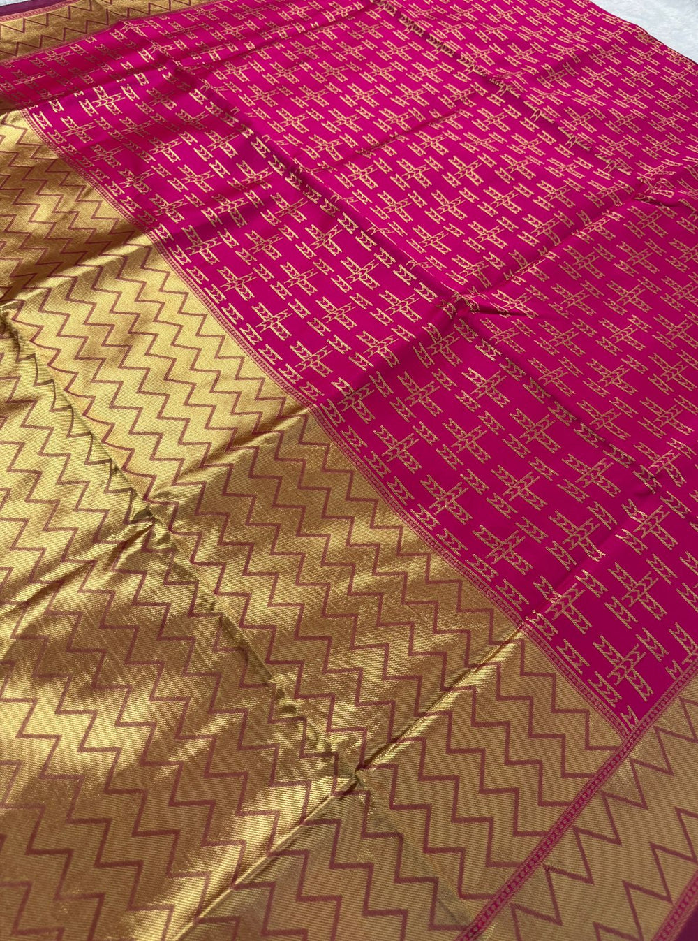 Maroon Jacquard Saree