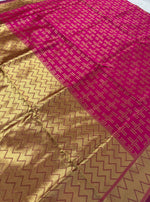 Maroon Jacquard Saree