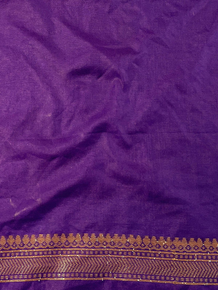 Royal Purple Jacquard Saree – Luxurious Festive & Wedding Wear