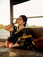 Black Jacquard Saree 
