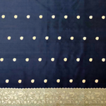 Navy Blue Jacquard Saree