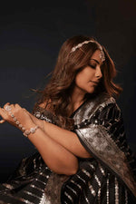 Black Jacquard Saree