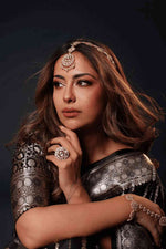 Black Jacquard Saree