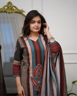 Printed Rayon A-Line Kurta Set