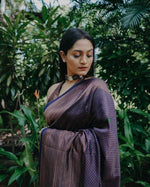 Pure jacquard Silk Sarees Blue Colour, Festival Wear - Ibis Fab