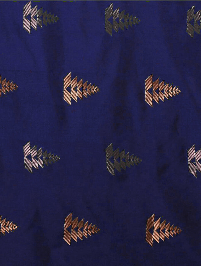 Blue Jacquard Saree – Elegant Woven Saree for Festive & Party Occasions