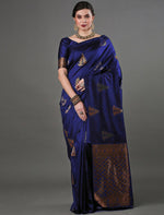 Blue Jacquard Saree