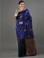 Blue Jacquard Saree