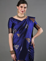 Blue Jacquard Saree