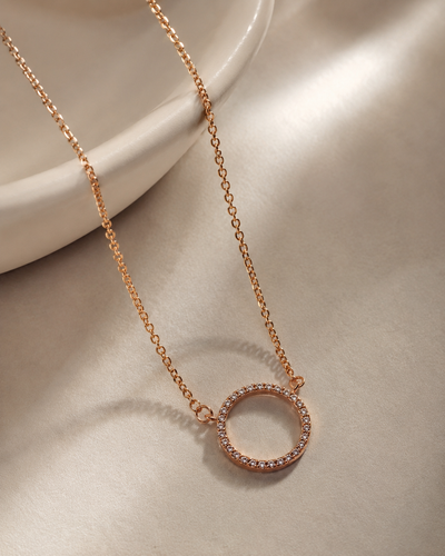 Elegant Rose Gold Crystal Studded Bangle Bracelet for Women