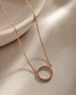 Elegant Rose Gold Crystal Studded Bangle Bracelet for Women