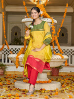 Kanchi Cotton Suit Set with Elegant Jacquard Dupatta