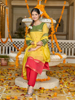 Kanchi Cotton Suit Set with Elegant Jacquard Dupatta