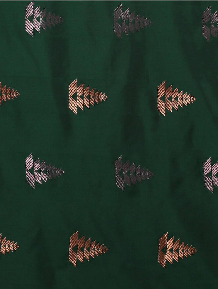 Green Jacquard Saree – Elegant Woven Saree for Festive & Special Occasions
