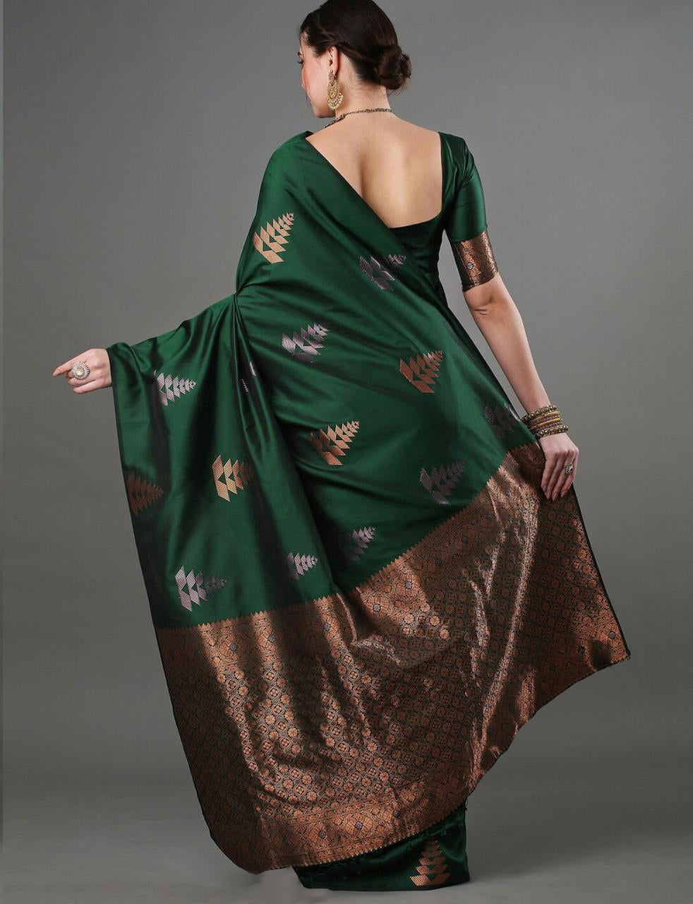 Green Jacquard Saree