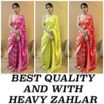 Radiant Red Jacquard Saree