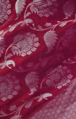 Elegant Red Jacquard Saree