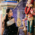 Classic Black Jacquard Saree