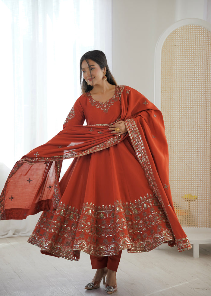 Amber Glow Roman Silk Suit Set
