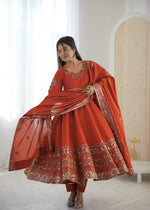 Amber Glow Roman Silk Suit Set