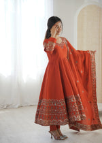 Amber Glow Roman Silk Suit Set