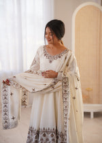 Moonlit Pearl Roman Silk Suit Set