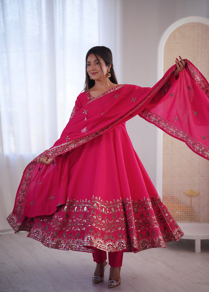 Rose Blush Roman Silk Suit Set