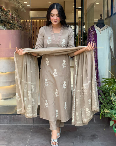 Breathable Cotton Festive Wear with Artisan Embroidery