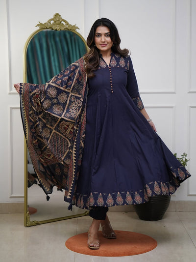 Jaipuri Print Mul Cotton Suit Set for Everyday Elegance