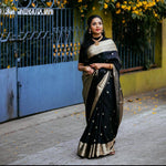 Classic Black Jacquard Saree