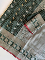 Green Jacquard Saree