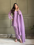 Onion Zardosi Crunchy Silk Patiala Suit Set