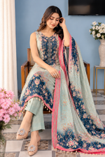 Floral Printed Straight Suit Set