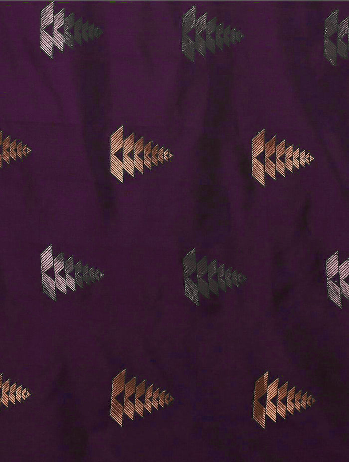 Stunning Purple Jacquard Saree – Elegant Indian Ethnic Wear for Festive Occasions