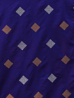 Royal Blue Jacquard Saree