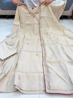 Ivory Embroidered Anarkali Suit Set
