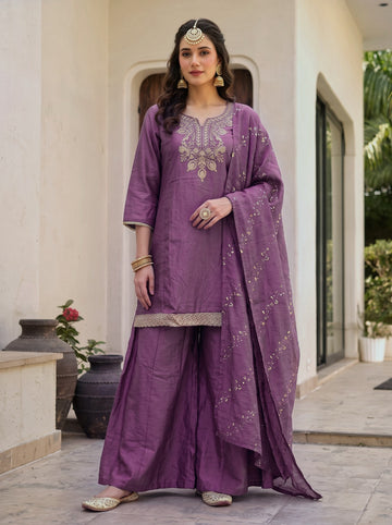 Onion Silk Blend Kurta Set