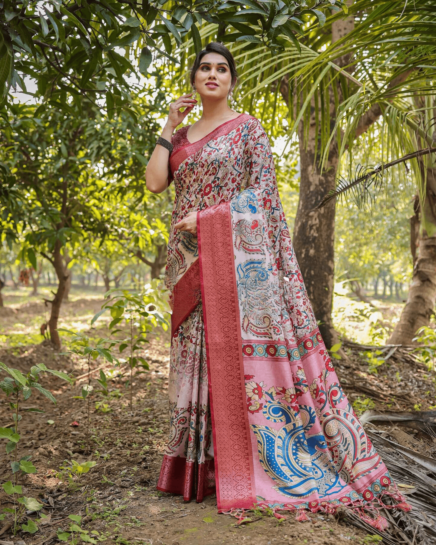 Adorable Baby Pink Colored Jacquard Silk Saree With Zari Border Blouse - Ibis Fab